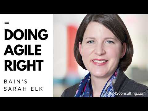 Bain senior partner Sarah Elk, co-author of Doing Agile Right