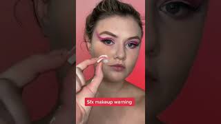 Candy cane monster tutorial #makeupshorts #christmas #creativemakeup #scary ￼ #makeuptutorial
