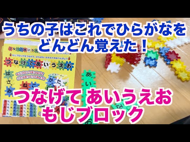 玩具紹介】うちの子はこれでひらがなを覚えた！【あいうえおブロック