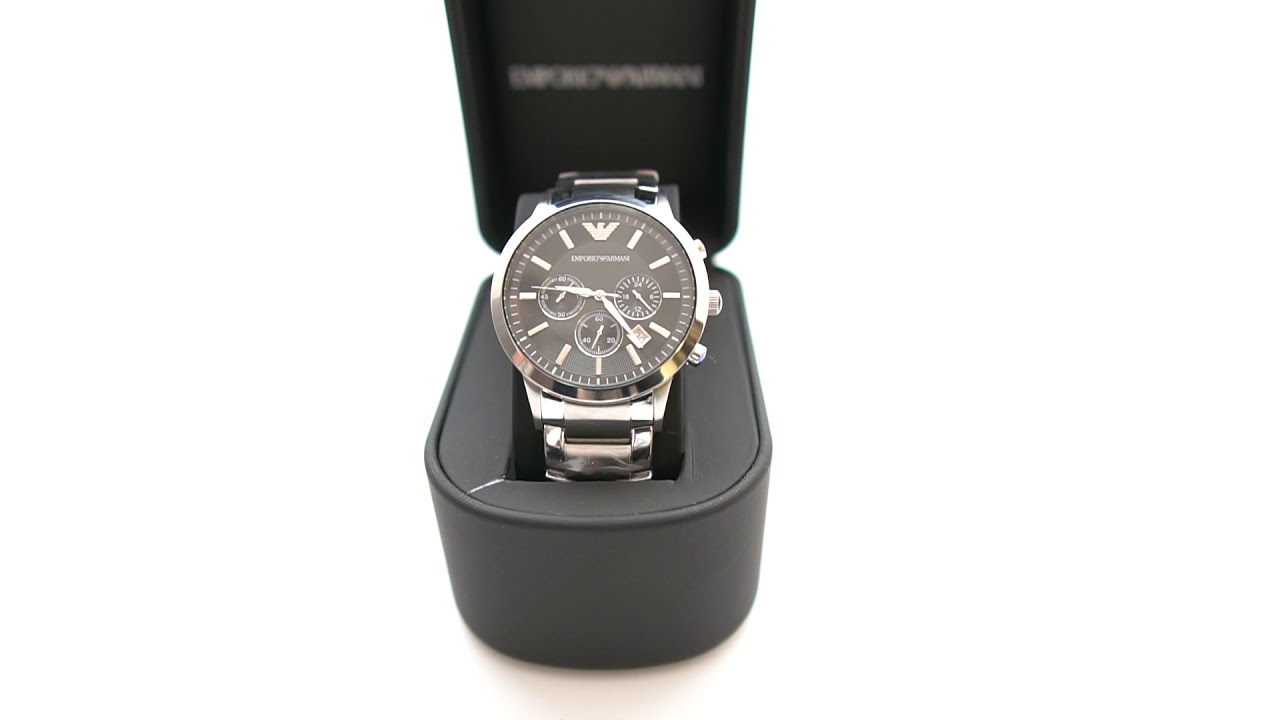 Emporio Armani Chronograph Men's Watch AR2434 YouTube