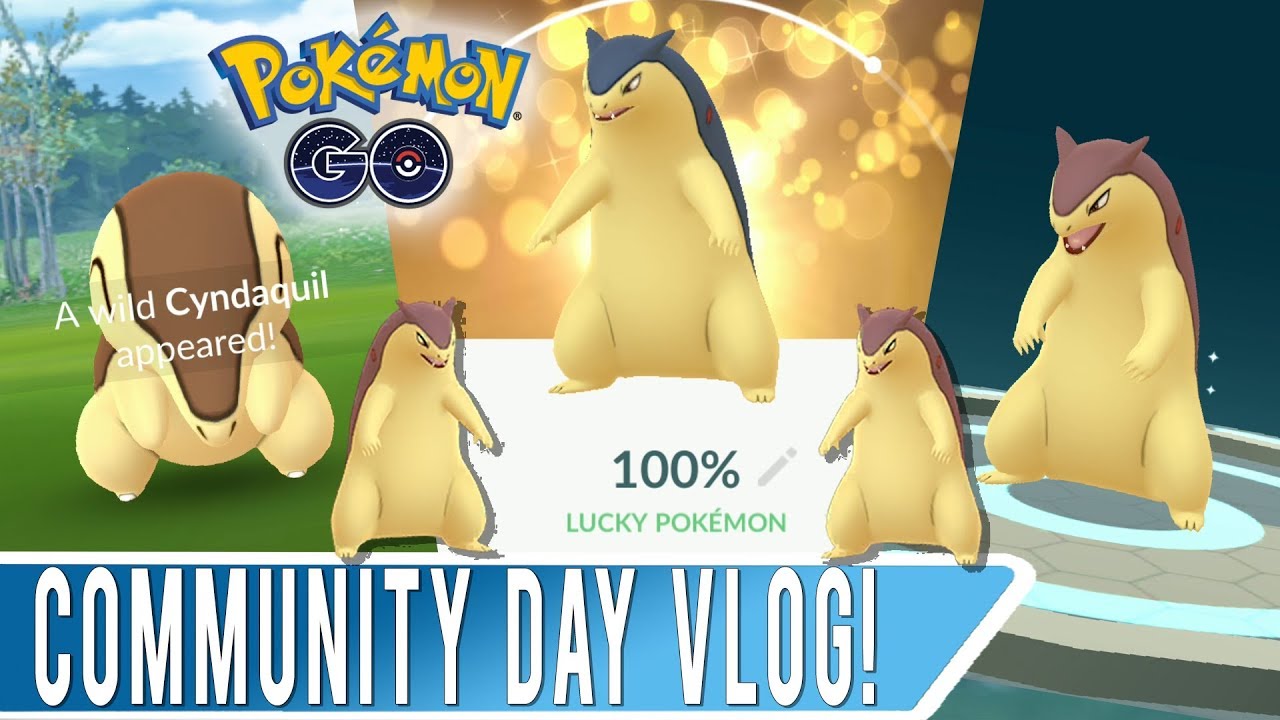 100% LUCKY BLAST BURN TYPHLOSION! Shiny Cyndaquil Community Day Vlog!  California Wildfires & Smoke! - YouTube