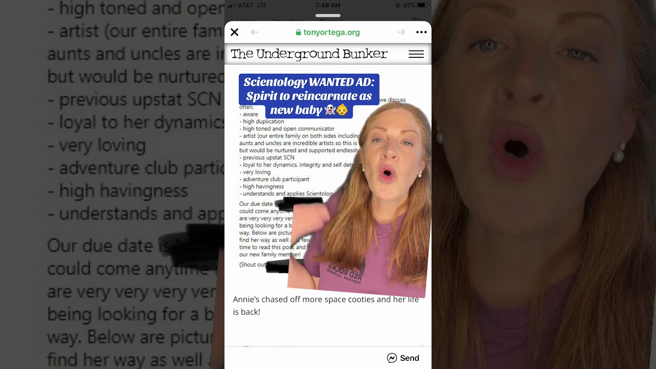 Scientology spirit to reincarnate as new baby, coming right up (part 4)