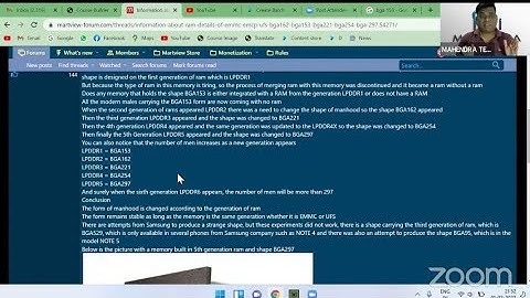 RAM Information in eMMC eMCP in UFI Box !! Join Online Training +919822009128 !!