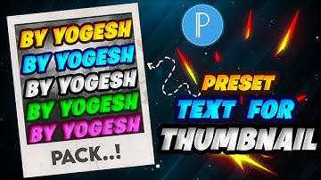Pixellab Preset Text || Glowing Text Preset Plp File || Glowing Text In Pixellab #byyogesh