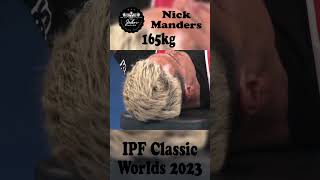 Nick Manders - 3rd Place 797.5kg Total - 83kg Class 2023 IPF World Classic Championship