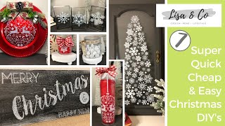Super Quick, Cheap &amp; Easy Christmas DIY&#39;s using Window Clings || 7 Snowflake DIY&#39;s || Lisa &amp; Company