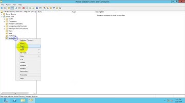 Organizational Unit & Delegation Control in Windows Server 2012