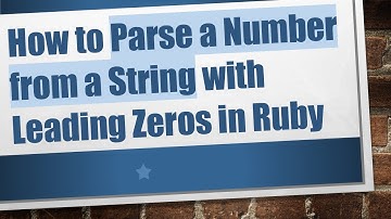 How to Parse a Number from a String with Leading Zeros in Ruby