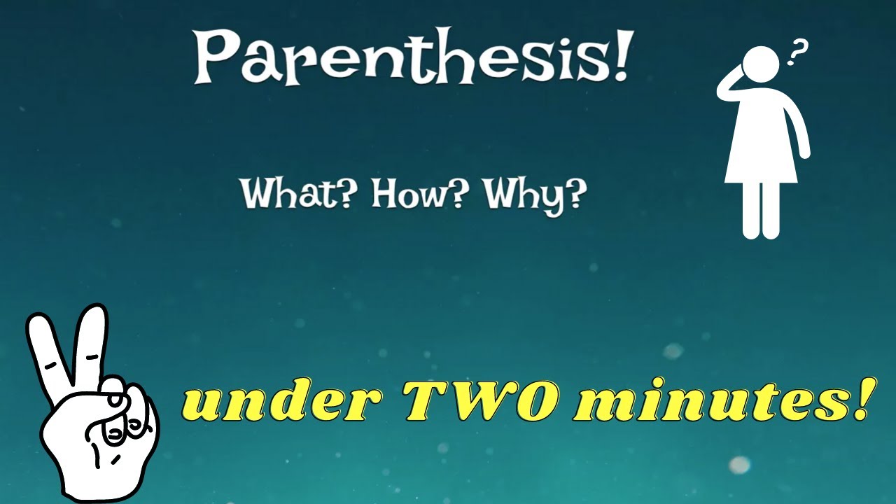 What is Parenthesis? How to use Parenthesis KS2👉 in 2 MINUTES | SATs | ESL | IELTS | English Grammar