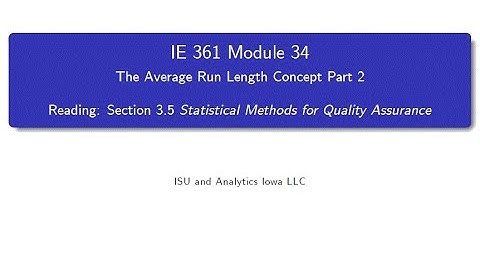Statistical Process Improvement Module 34