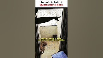 Prateek sir Raid at JEE Aspirant Hostel Room || IIT Motivation #iit #jee #motivation #shorts #viral