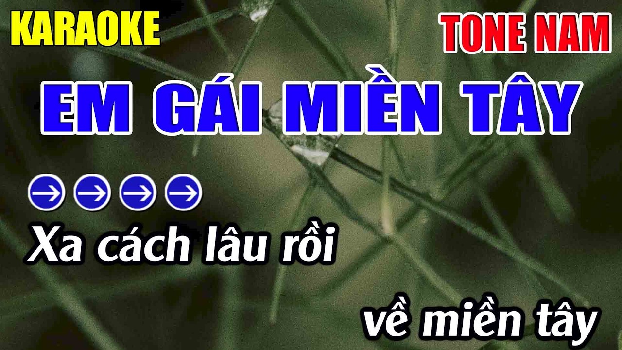 Em Gái Miền Tây Karaoke Tone Nam Karaoke Lâm Nhạc Sống 2026 - Beat Mới