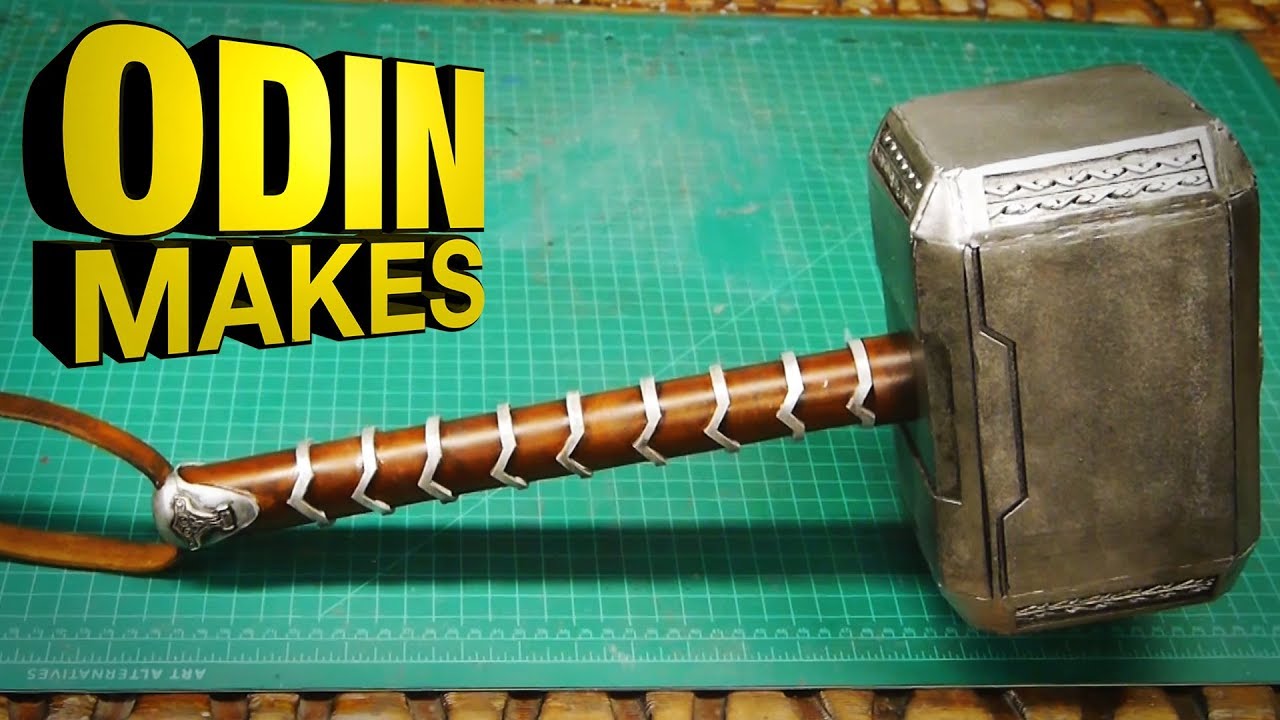 Odin Makes: Thor's hammer from Thor: Ragnarok - YouTube