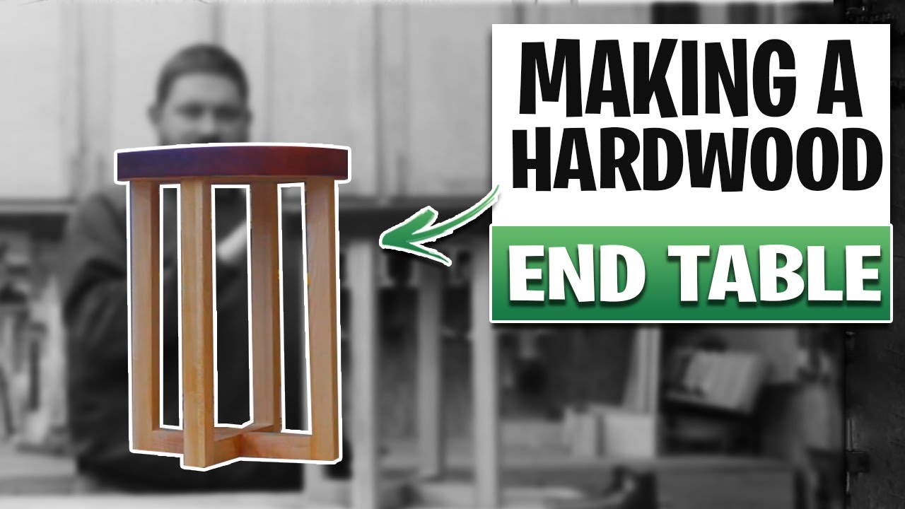How To Make A Hardwood End Table | Maple Table & Sapele Top - YouTube