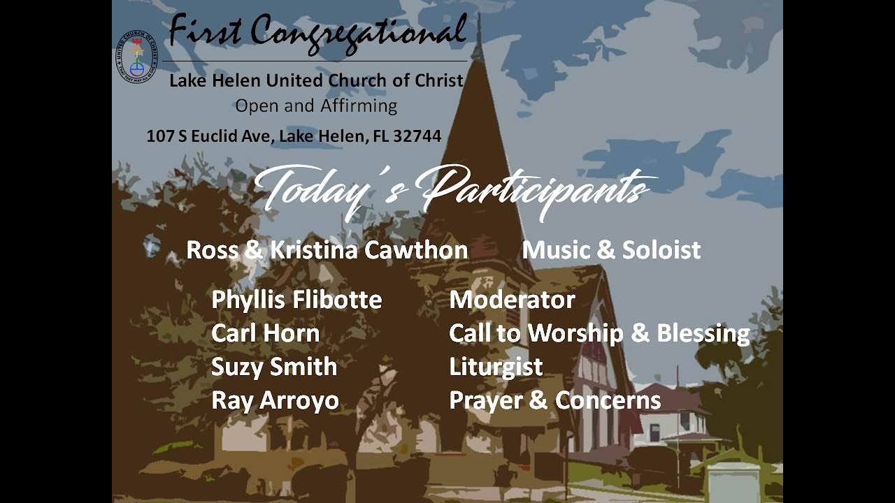 111520 Lake Helen UCC Virtual Service YouTube