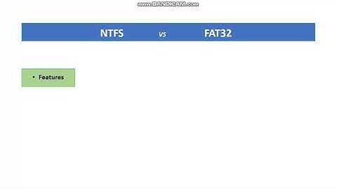 NTFS vs FAT32