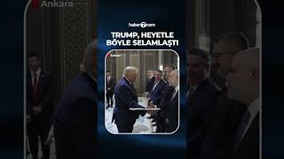 Trump greets the Turkish delegation