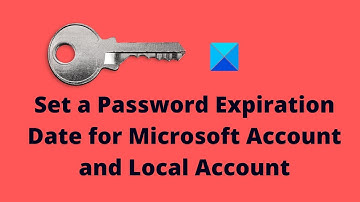 Set a Password Expiration Date for Microsoft Account and Local Account