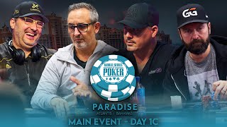 WSOP Paradise Main Event - Day1C Phil Hellmuth, Daniel Negreanu, Josh Arieh, Boston Rob [$15M Prize]