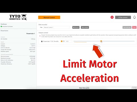 How to Use the Motor Rate Limiter - Flight Stand Software