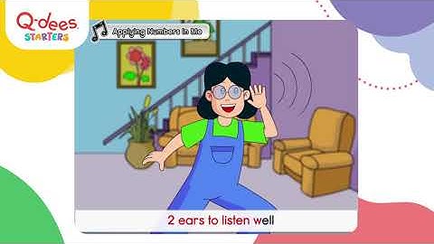 Counting Our Body Parts | Fun Learning with Q-dees