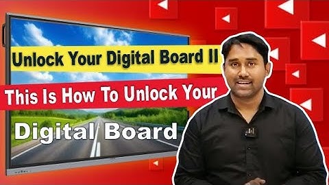 Unlock your Digital Board || This is how to unlock your digital board