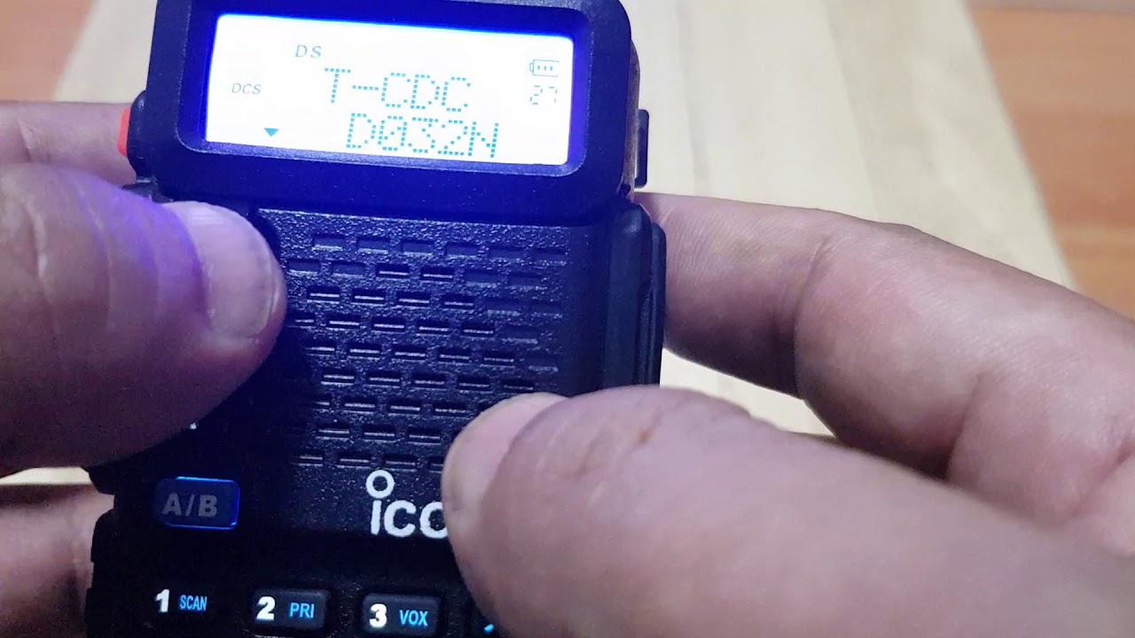 วิธีปิดโทนดิจิตอล Icom V90