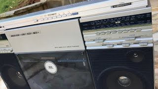 Sharp VZ-2500 Ghetto Blaster vertical turntable
