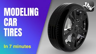 How to model Car Tires in 7 minutes  Rhino tutorial