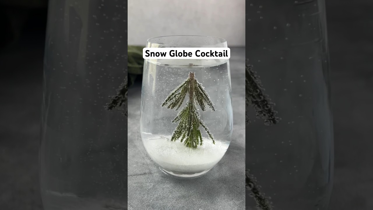 The Viral Snow Globe Cocktail