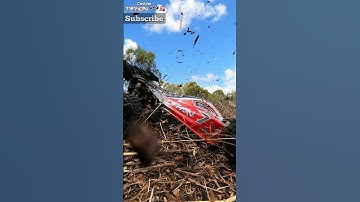 RC Car RIPPING IT UP in 4K slow motion. Arrma Typhon 3s #shorts