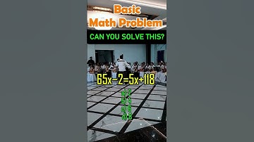 65x−2=5x+118 a) 2 b) 4 c) 6 d) 8#MATH #MathTutor #quizchallenge #fypシ゚viralシ