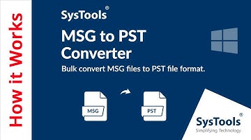 MSG to PST Converter Tool by SysTools to Convert MSG to PST Format | Best MSG to PST Converter