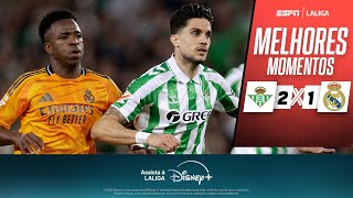 Thumbnail for Real Madrid sai na frente, mas LEVA VIRADA do Betis com LEI DO EX de Isco | MELHORES MOMENTOS