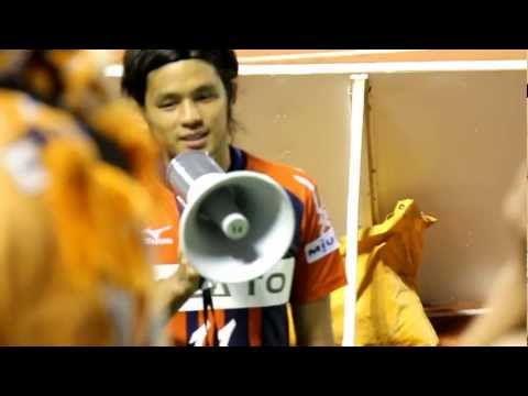 2012.9.23愛媛ＦＣ　ｖｓ　ファジアーノ岡山　石井謙吾のあいさつ