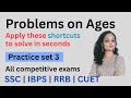 Problems on Ages|In English|Quantitative Aptitude|Shortcuts|Tips|Competitive exams|SSC|IBPS|CUET|RRB