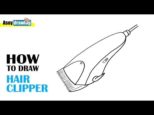 hair clippers drawing