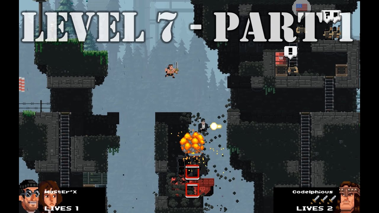 Broforce Co-Op Level 7 - Part 1