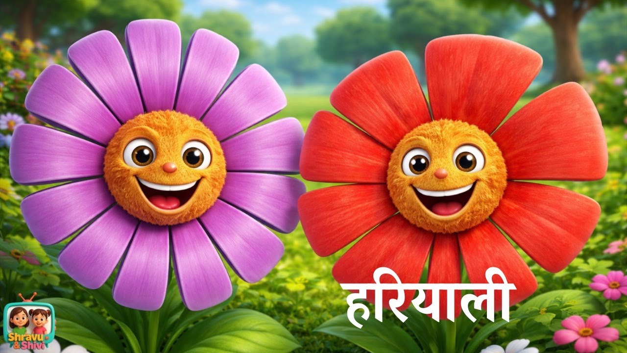 हरियाली | Patta-Patta Daali-Daali | Nature Poem for Kids- Shravu & Shivi – Hindi Rhymes for Kids