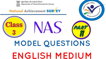 NAS/SEAS exam class 3|Previous year|Model question paper|NAS 2024 Part 11|solved|English Medium|PRSS