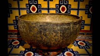 XXL RARE Antique Jambati Singing Bowl F 88Hz