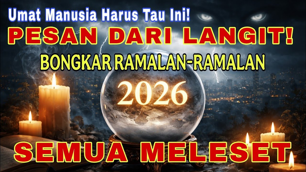 WASPADA‼️ RAMALAN 2026 TERBONGKAR, Ini Penjelasanya ...