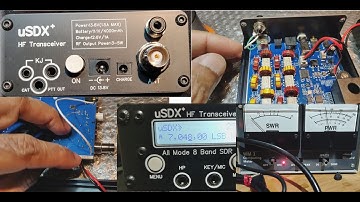 AMP/Linear control/keying mod on uSDX+ | 8 Band SDR | SSB/CW QRP All Mode HAM Transceiver | RCA Jack