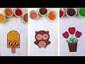 Ice Cream, Owl & Tulip Sandpainting 🍦🦉🌷#satisfying #sandpainting #asmr #art #trending #relaxing #yt