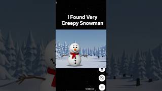 😱😶🌫️I Found Very Creepy Snowman on Google map🗺️#shots #trending #scary #map #explore