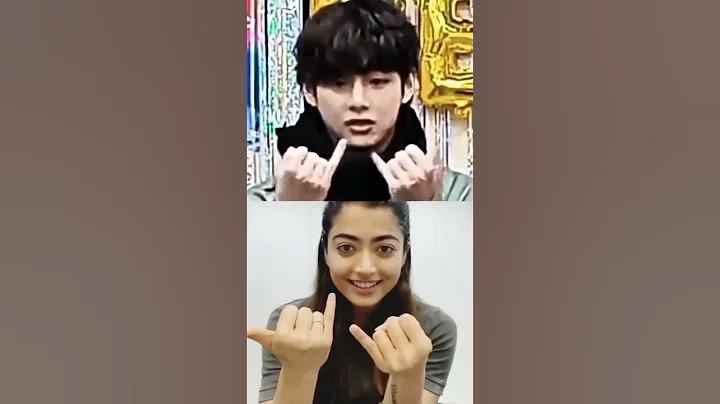 Taehyung & Rashmika finger tutting#rashmikamandanna#taehyung#bts #viral