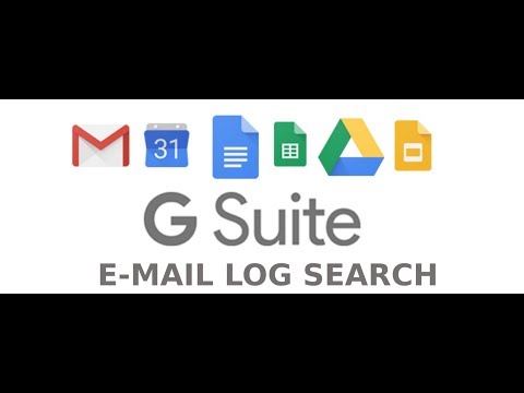 Google G Suite E-Mail Log Search