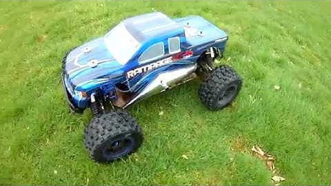 Redcat Rampage MT 5th Scale Race Ported ESP Zenoah g320 First Spin