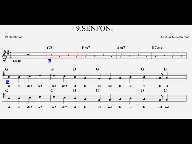 9.SENFONİ--G--:Flute,Melodica,Guitar,Violin,Recorder,Keyboard. class=