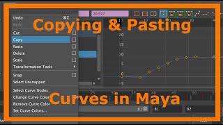How to Copy & Paste Curves in Autodesk Maya